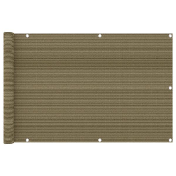 vidaXL &Delta;&iota;&alpha;&chi;&omega;&rho;&iota;&sigma;&tau;&iota;&kappa;ό &Beta;&epsilon;&rho;ά&nu;&tau;&alpha;&sigmaf; Taupe 90 x 400 &epsilon;&kappa;. &alpha;&pi;ό HDPE