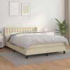 vidaXL &Kappa;&rho;&epsilon;&beta;ά&tau;&iota; Boxspring &mu;&epsilon; &Sigma;&tau;&rho;ώ&mu;&alpha; &Kappa;&rho;&epsilon;&mu; 140x200&epsilon;&kappa;. &alpha;&pi;ό &Sigma;&upsilon;&nu;&theta;&epsilon;&tau;&iota;&kappa;ό &Delta;έ&rho;&mu;&alpha;