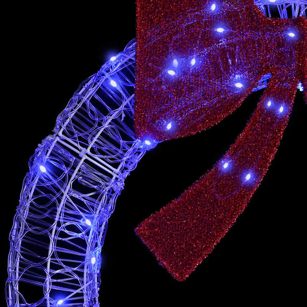 vidaXL &Sigma;&tau;&epsilon;&phi;ά&nu;&iota; &mu;&epsilon; 150 LED &Mu;&pi;&lambda;&epsilon; 120 cm &Alpha;&kappa;&rho;&upsilon;&lambda;&iota;&kappa;ό