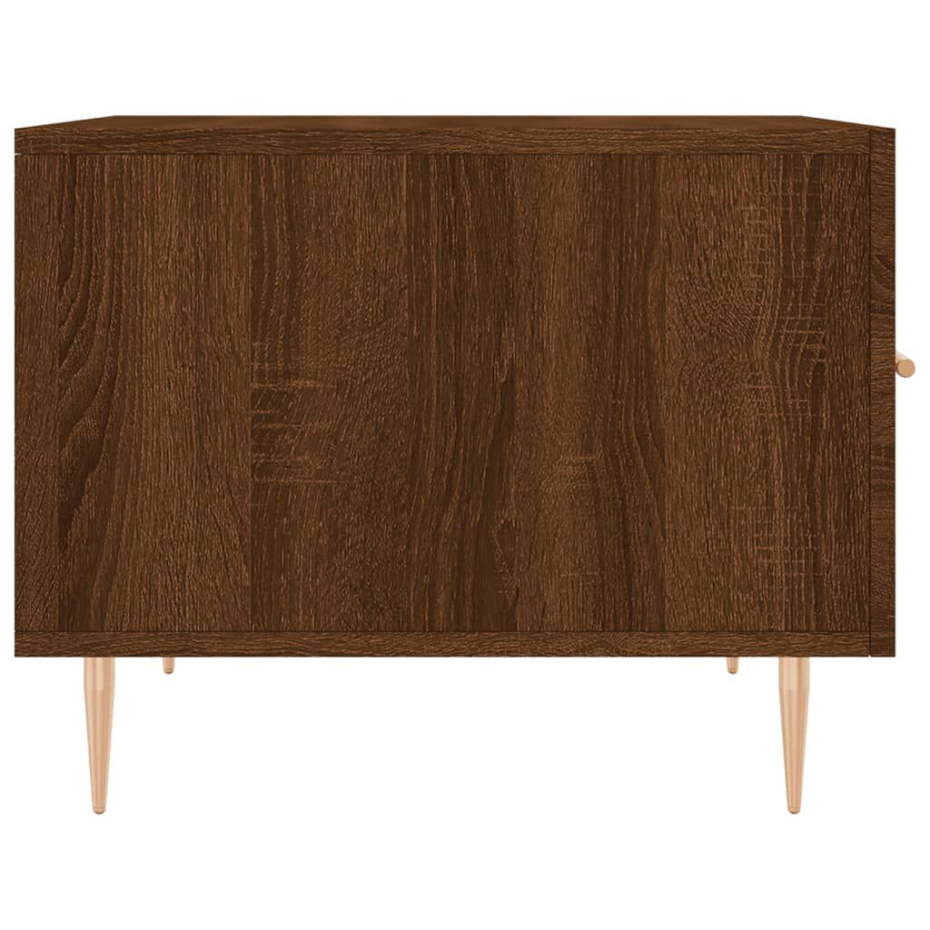 vidaXL Τραπεζάκια Σαλονιού 2 τεμ Brown Oak 50x50x40 εκ Επεξ. Ξύλο