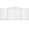 vidaXL Συρματοκιβώτια Τοξωτά 25 τεμ. 300x50x120/140 εκ. Γαλβαν. Ατσάλι
