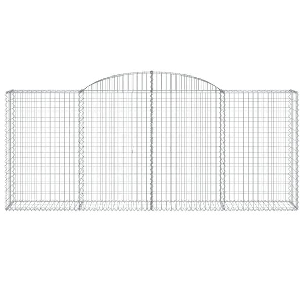 vidaXL Συρματοκιβώτια Τοξωτά 25 τεμ. 300x50x120/140 εκ. Γαλβαν. Ατσάλι