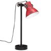 vidaXL Φωτιστικό Γραφείου 25 W Αντικέ Κόκκινο 15x15x55 εκ. Ε27