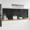 vidaXL Πίσω Πάνελ Κουζίνας Μαύρο 90 x 60 cm σκληρυμένο γυαλί