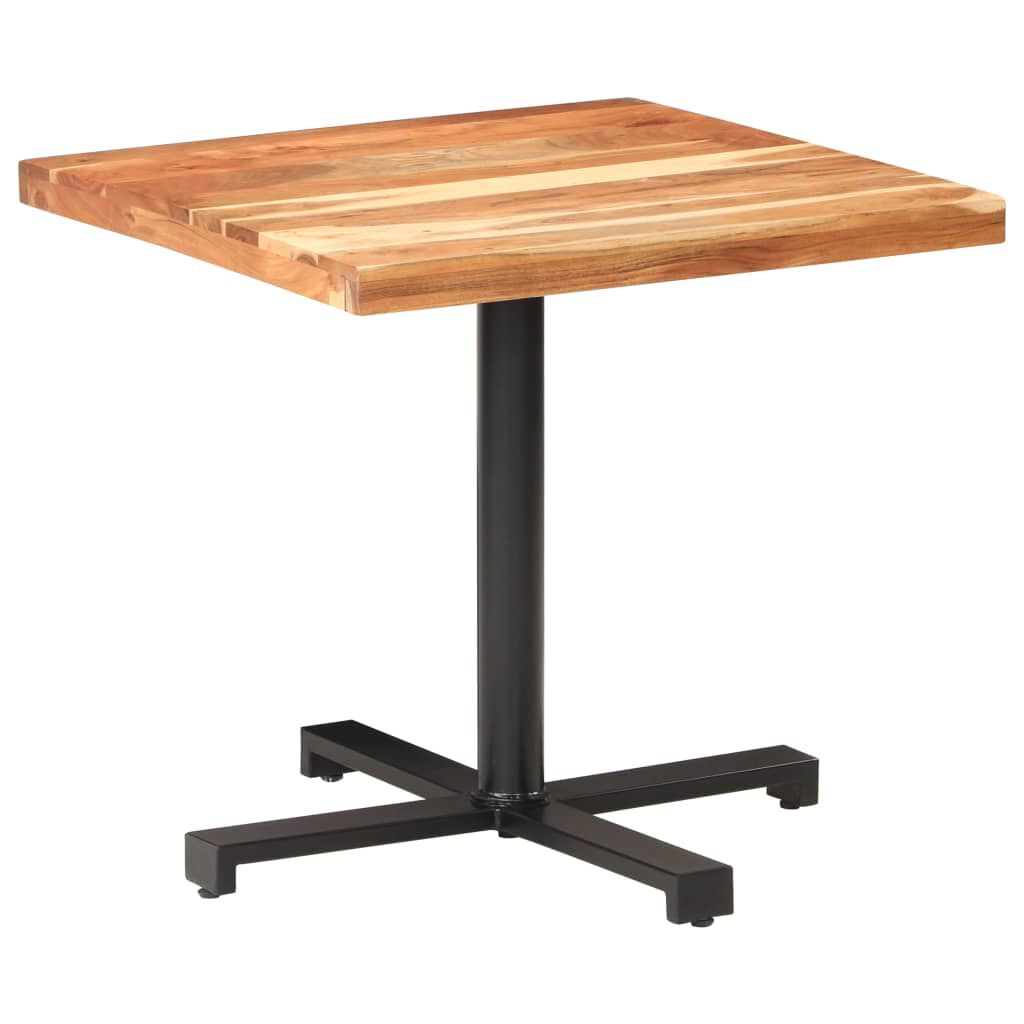 vidaXL Τραπέζι Bistro Τετράγωνο 80 x 80 x 75 εκ. Μασίφ Ξύλο Ακακίας