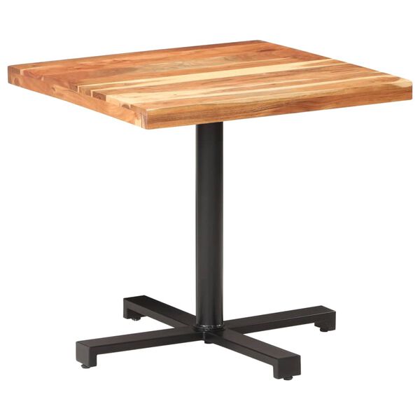 vidaXL Τραπέζι Bistro Τετράγωνο 80 x 80 x 75 εκ. Μασίφ Ξύλο Ακακίας