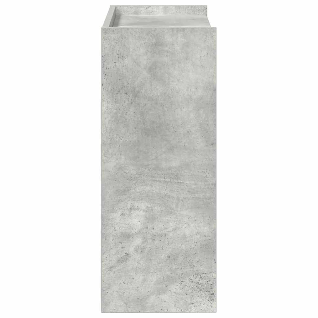 Ράφι παπουτσιών vidaXL Γκρι μπετόν 60x25x62 cm Κατασκευασμένο ξύλο
