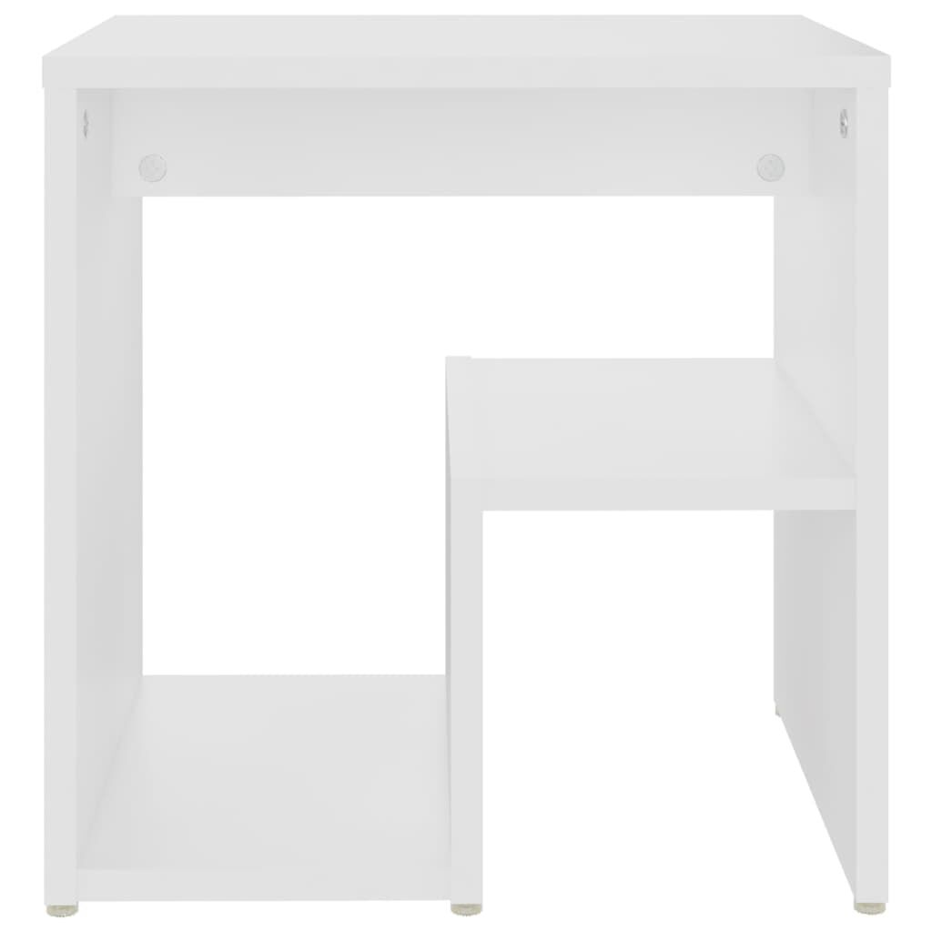 vidaXL Κομοδίνα 2 τεμ. Λευκά 40 x 30 x 40 εκ. από Επεξ. Ξύλο