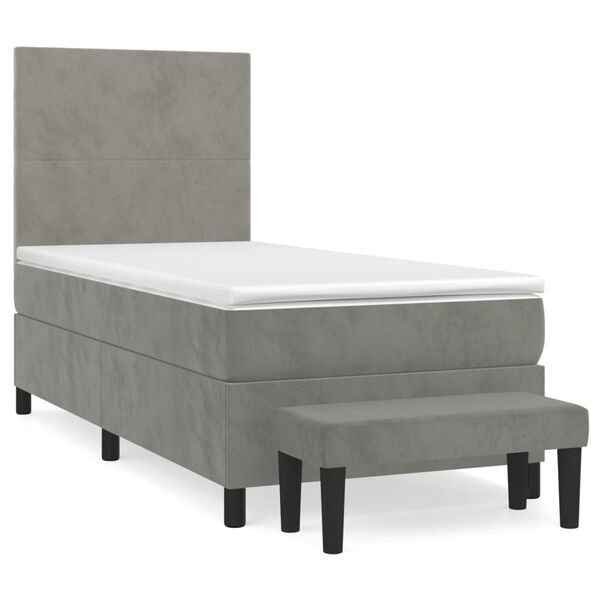 vidaXL &Kappa;&rho;&epsilon;&beta;ά&tau;&iota; Boxspring &mu;&epsilon; &Sigma;&tau;&rho;ώ&mu;&alpha; &Alpha;&nu;&omicron;&iota;&chi;&tau;ό &Gamma;&kappa;&rho;&iota; 80x200 &epsilon;&kappa;. &Beta;&epsilon;&lambda;&omicron;ύ&delta;&iota;&nu;&omicron;