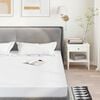 vidaXL Προστατευτικό στρώματος Λευκό 140x220 εκ. Αδιάβροχο