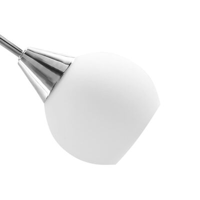 vidaXL Φωτιστικό Οροφής με Κεραμικά Λευκά Κοίλα Καπέλα 5 Λαμπτήρες Ε14
