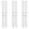 vidaXL Συρματοκιβώτια Σετ 3 τεμ. 25 x 25 x 197 εκ. Γαλβανισμένο Ατσάλι