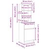 vidaXL Κομοδίνο Αρτισιανή Δρυς 39x35x125 εκ. από Επεξεργασμένο Ξύλο