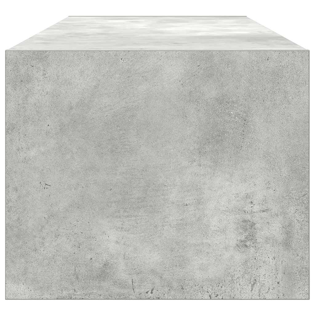 vidaXL Έπιπλο Τηλεόρασης Γκρι Σκυροδέματος 100x31x25,5 εκ. Επεξ. Ξύλο