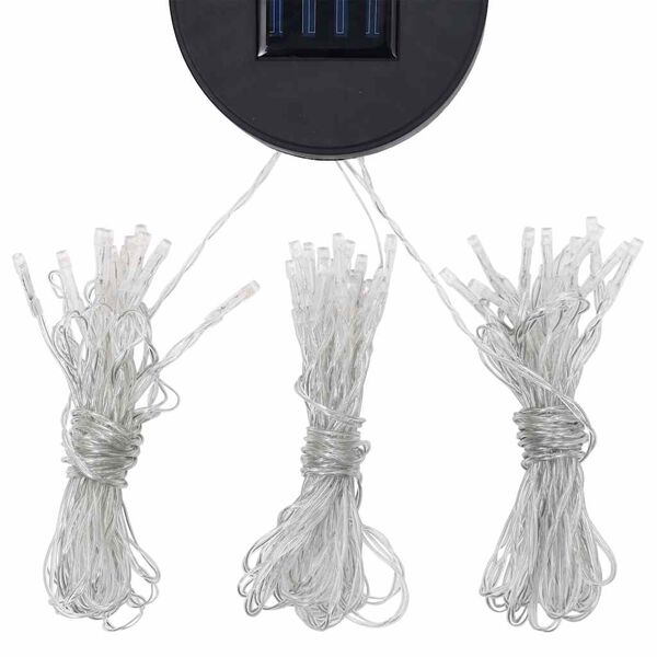vidaXL Κιόσκι με Φωτάκια LED Taupe 3 x 3 μ.