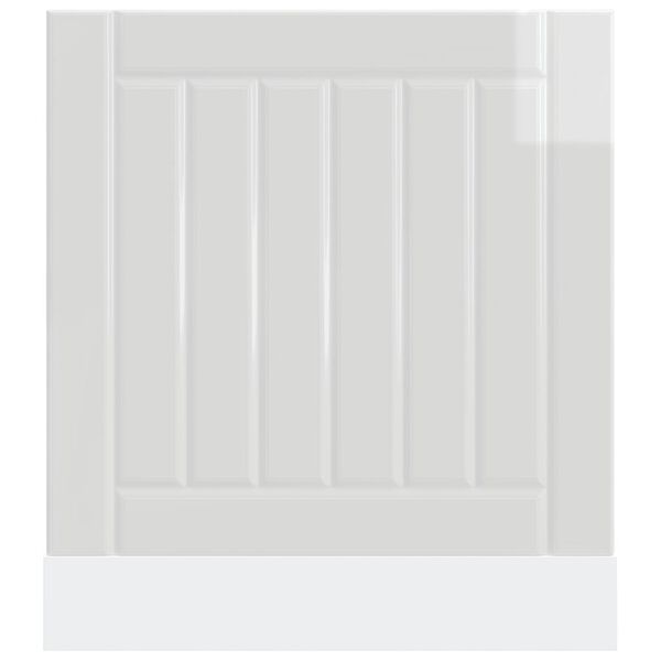 vidaXL Πίνακας πλυντηρίου πιάτων "Lucca" High Gloss White
