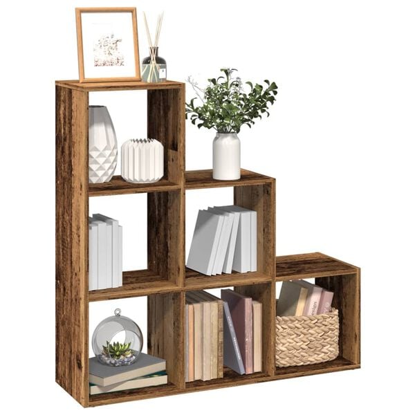 vidaXL Βιβλιοθήκη/Διαχωριστικό Χώρου 3 Επ. 99x29x99 εκ. Επ. Ξύλο