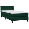 vidaXL Box Spring &kappa;&rho;&epsilon;&beta;ά&tau;&iota; &mu;&epsilon; &sigma;&tau;&rho;ώ&mu;&alpha; &sigma;&kappa;&omicron;ύ&rho;&omicron; &pi;&rho;ά&sigma;&iota;&nu;&omicron; 90x210&epsilon;&kappa;. &Beta;&epsilon;&lambda;&omicron;ύ&delta;&iota;&nu;&omicron;