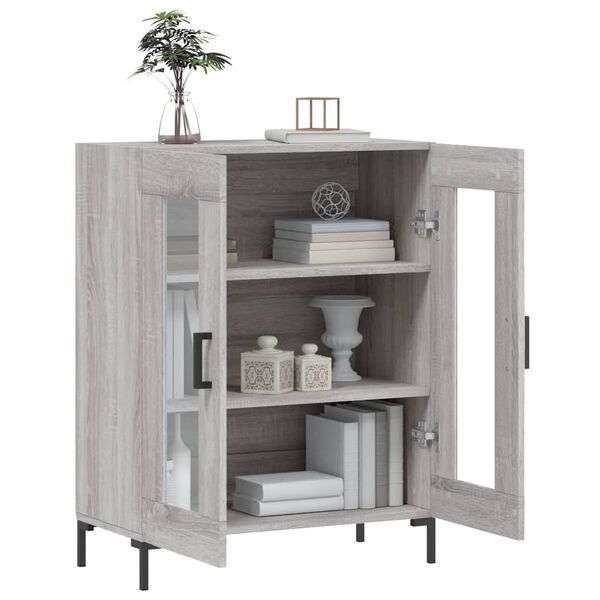 vidaXL Ντουλάπι Γκρι Sonoma 69,5 x 34 x 90 εκ. από Επεξεργασμένο Ξύλο