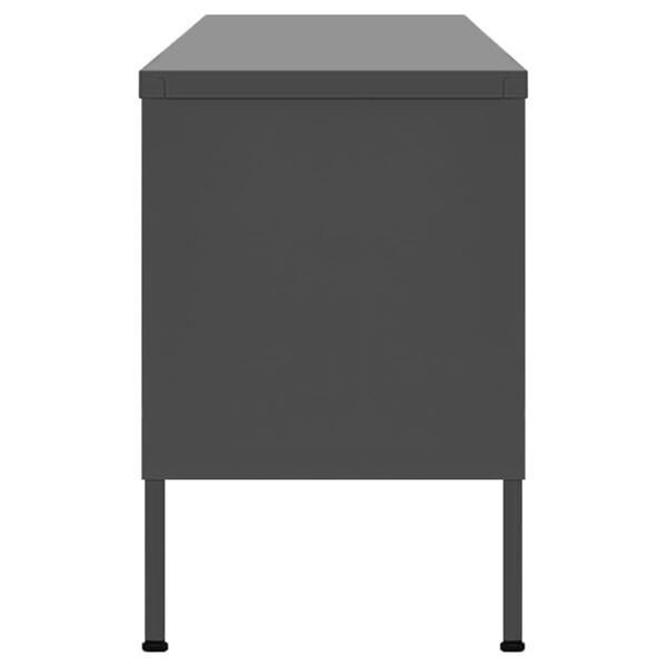 vidaXL Έπιπλο Τηλεόρασης Ανθρακί 105x35x50 εκ. από Ατσάλι