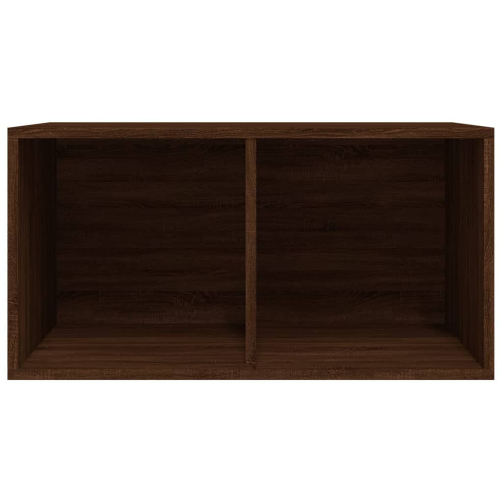 vidaXL Έπιπλο Δίσκων Βινυλίου Καφέ Δρυς 71 x 34 x 36 εκ. Επεξεργ. Ξύλο
