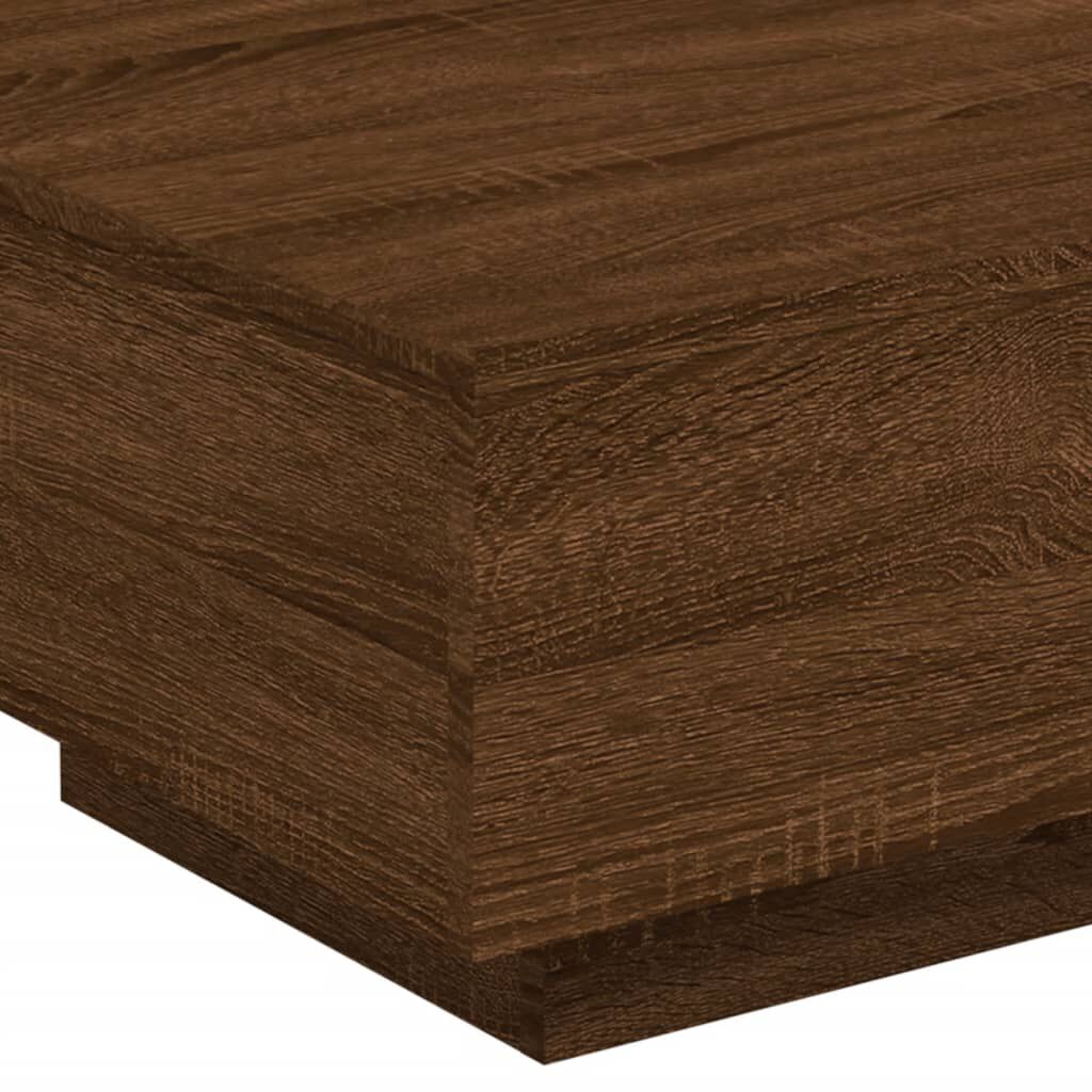 vidaXL Τραπεζάκι Σαλονιού Καφέ Δρυς 55x55x31 εκ. Επεξεργασμ. Ξύλο