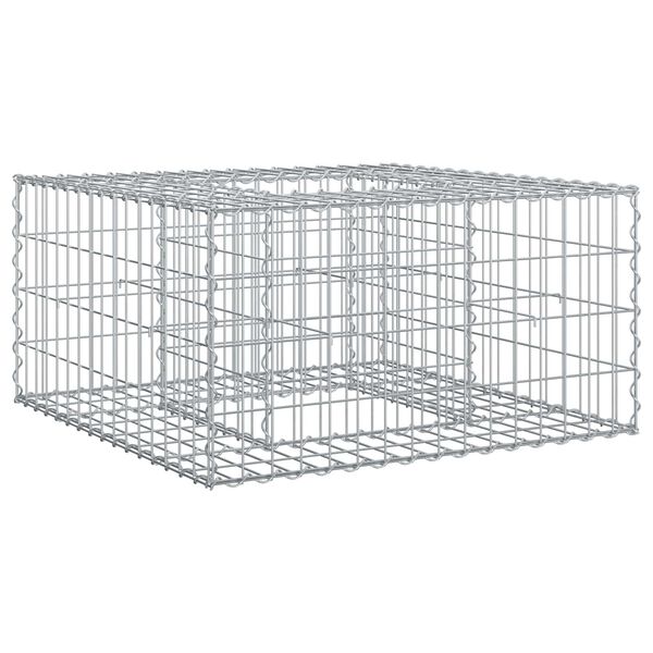 vidaXL &Alpha;&nu;&alpha;&sigma;&eta;&kappa;&omega;&mu;έ&nu;&omicron; &kappa;&rho;&epsilon;&beta;ά&tau;&iota; gabion &Alpha;&sigma;&eta;&mu;ί 80 x 80 x 40 cm