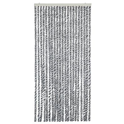 vidaXL Σήτα Εντόμων Γκρι/Μαύρη/Λευκή 100 x 220 εκ. από Σενίλ