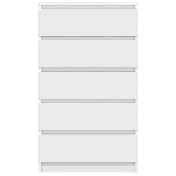 vidaXL Συρταριέρα Λευκή 60 x 36 x 103 εκ. από Επεξεργασμένο Ξύλο