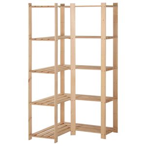 vidaXL &Gamma;&omega;&nu;&iota;&alpha;&kappa;ή &Rho;&alpha;&phi;&iota;έ&rho;&alpha; 5 &Epsilon;&pi;&iota;&pi;έ&delta;&omega;&nu; 82,5x82,5 x170 &epsilon;&kappa;. &Mu;&alpha;&sigma;ί&phi; &Xi;ύ&lambda;&omicron; &Pi;&epsilon;ύ&kappa;&omicron;&upsilon;