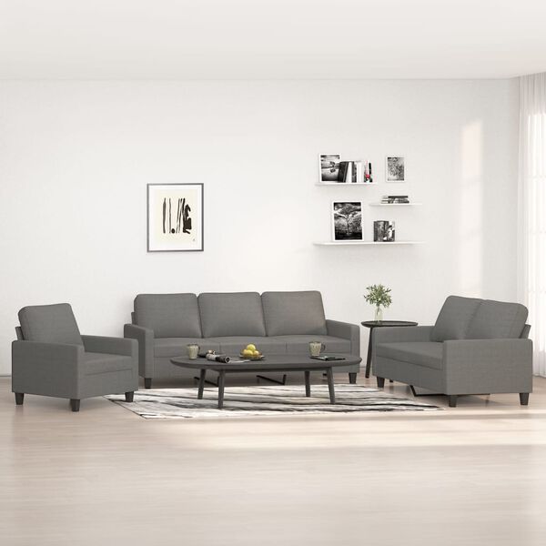 vidaXL &Sigma;&epsilon;&tau; &Sigma;&alpha;&lambda;&omicron;&nu;&iota;&omicron;ύ 3 &Tau;&epsilon;&mu;&alpha;&chi;ί&omega;&nu; &Sigma;&kappa;&omicron;ύ&rho;&omicron; &Gamma;&kappa;&rho;&iota; &Upsilon;&phi;&alpha;&sigma;&mu;ά&tau;&iota;&nu;&omicron; &mu;&epsilon; &Mu;&alpha;&xi;&iota;&lambda;ά&rho;&iota;&alpha;