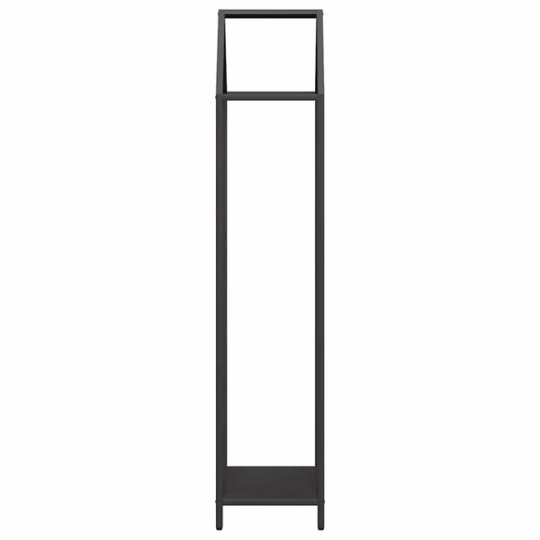 vidaXL Ράφι για καυσόξυλα Μαύρο 40x25x120 cm Ατσάλι ψυχρής έλασης