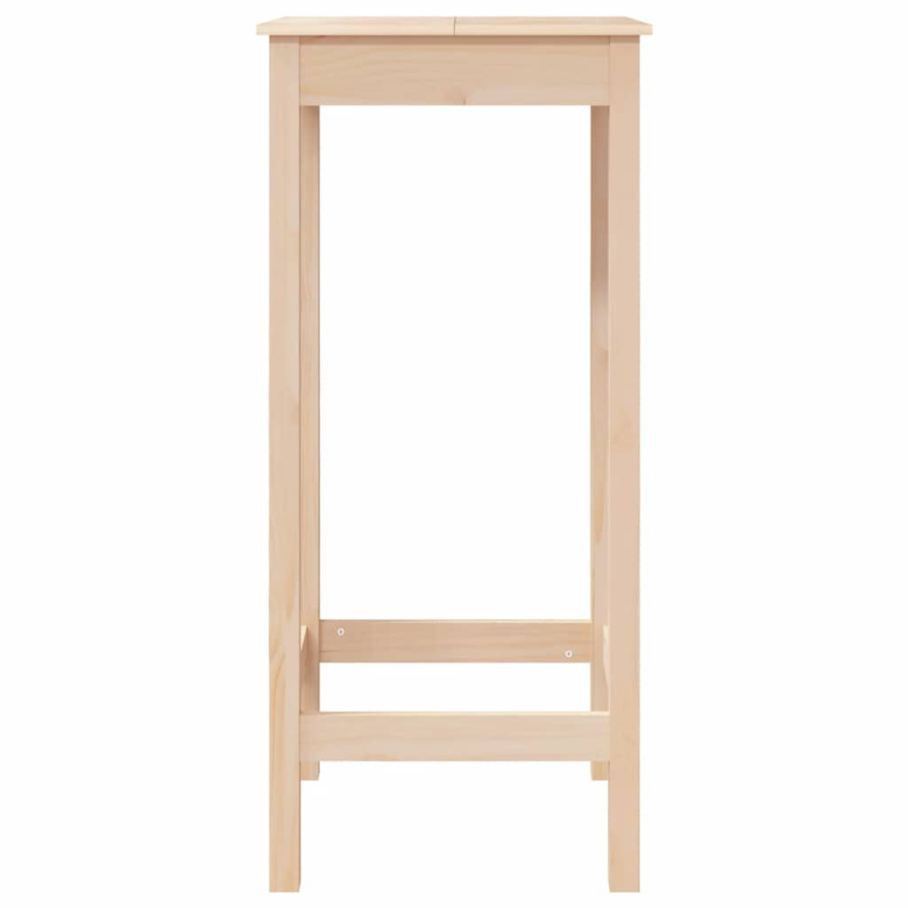 vidaXL Τραπέζι Μπαρ 50 x 50 x 110 εκ. από Μασίφ Ξύλο Πεύκου