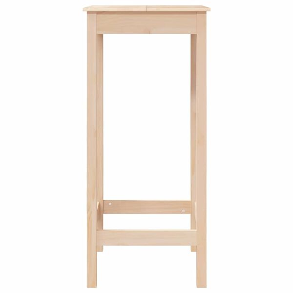 vidaXL Τραπέζι Μπαρ 50 x 50 x 110 εκ. από Μασίφ Ξύλο Πεύκου