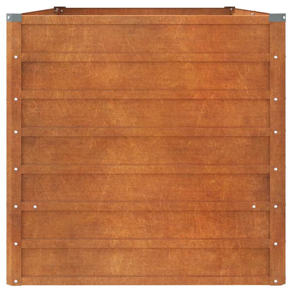 vidaXL Ζαρντινιέρα Σκουριασμένο 160x80x77 εκ. Ατσάλι Σκληρυθέν Αέρα