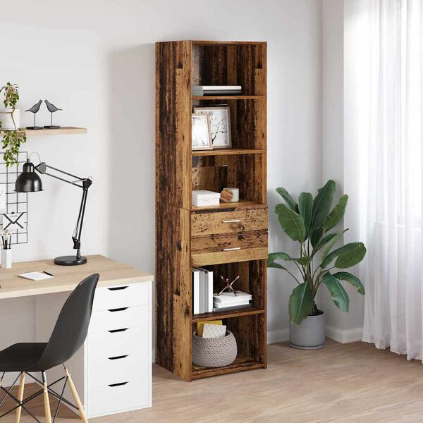 vidaXL Highboard &Pi;&alpha;&lambda;&iota;ό &Xi;ύ&lambda;&omicron; 50 x 42,5 x 185 &epsilon;&kappa;. &Epsilon;&pi;&epsilon;&xi;&epsilon;&rho;&gamma;&alpha;&sigma;&mu;έ&nu;&omicron; &xi;ύ&lambda;&omicron;
