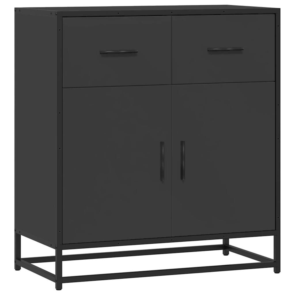 vidaXL Συρταριέρα Μαύρο 68x35x76 cm Κατασκευασμένο ξύλο