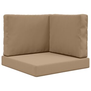 vidaXL &Mu;&alpha;&xi;&iota;&lambda;ά&rho;&iota; &Kappa;&alpha;&nu;&alpha;&pi;έ &Epsilon;&xi;&omega;&tau;&epsilon;&rho;&iota;&kappa;&omicron;ύ &Chi;ώ&rho;&omicron;&upsilon; 3 pcs Taupe &Pi;&omicron;&lambda;&upsilon;&epsilon;&sigma;&tau;έ&rho;&alpha;&sigmaf;
