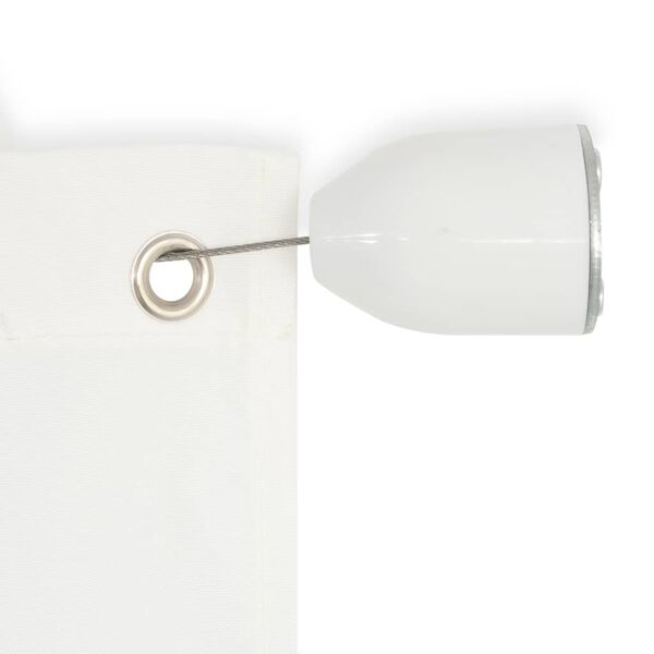 vidaXL Τέντα Κάθετη Λευκή 140 x 240 εκ. από Ύφασμα Oxford