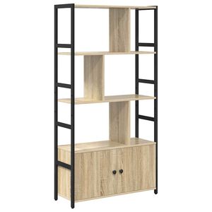 vidaXL &Rho;ά&phi;&iota; &Beta;&iota;&beta;&lambda;ί&omega;&nu; 80 x 30 x 155,5 &epsilon;&kappa; &Epsilon;&pi;&epsilon;&xi;&epsilon;&rho;&gamma;&alpha;&sigma;&mu;έ&nu;&omicron; &Xi;ύ&lambda;&omicron; &Delta;&rho;ύ&sigmaf; Sonoma