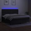vidaXL &Kappa;&rho;&epsilon;&beta;ά&tau;&iota; Boxspring &mu;&epsilon; &Sigma;&tau;&rho;ώ&mu;&alpha; & LED &Mu;&alpha;ύ&rho;&omicron; 200x200 &epsilon;&kappa;. &Upsilon;&phi;&alpha;&sigma;&mu;ά&tau;&iota;&nu;&omicron;
