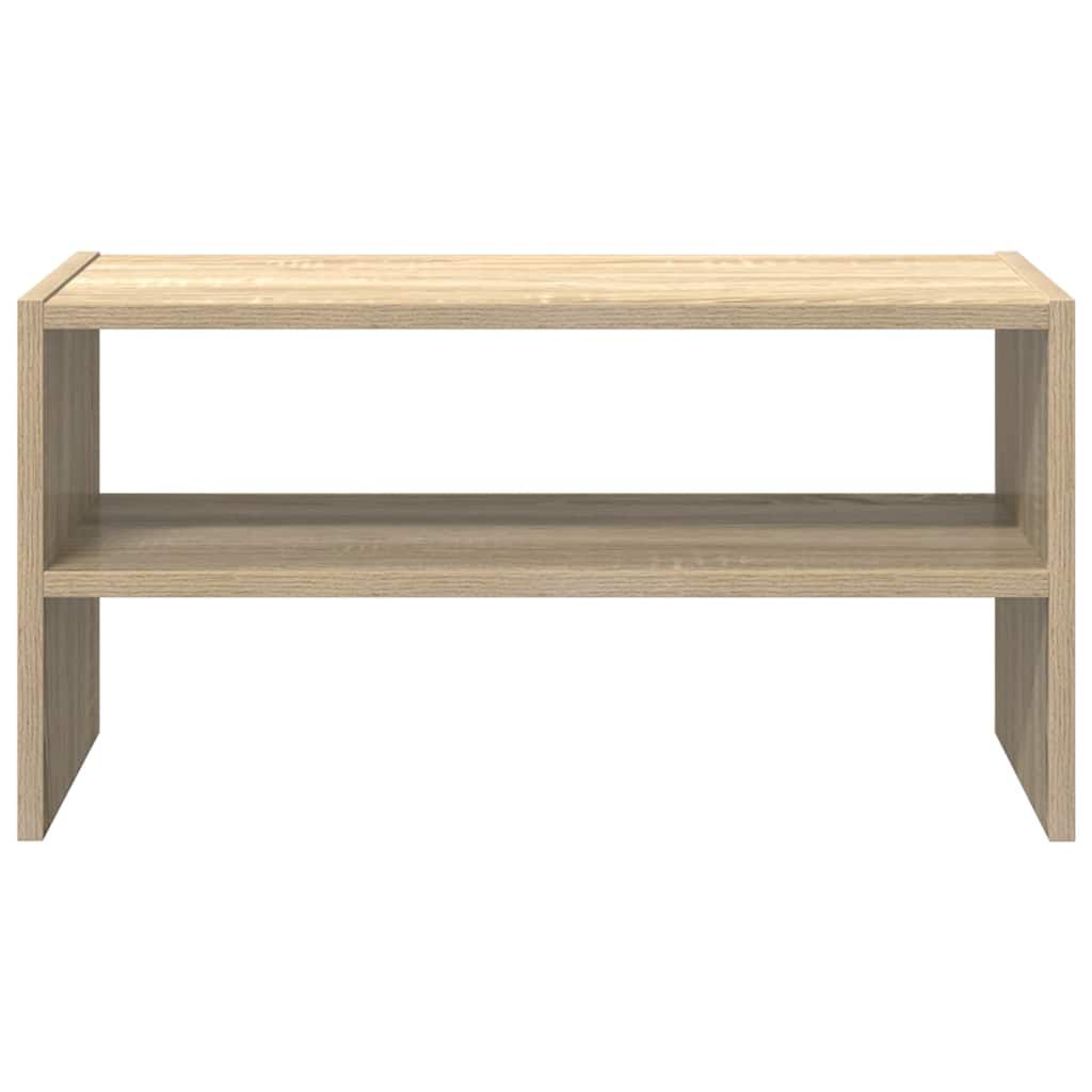 vidaXL Ράφι παπουτσιών στοιβαζόμενο Sonoma Oak 60x30x30,5 cm