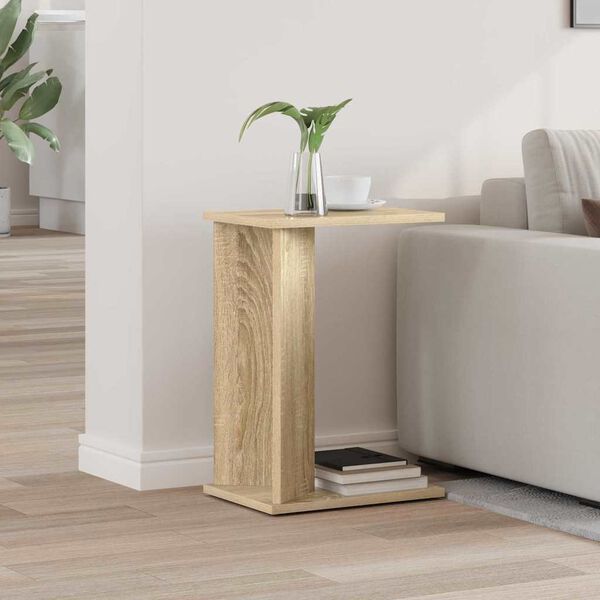 vidaXL End Table &Delta;&rho;ύ&sigmaf; Sonoma 35 x 25 x 50 &epsilon;&kappa; &Epsilon;&pi;&epsilon;&xi;&epsilon;&rho;&gamma;&alpha;&sigma;&mu;έ&nu;&omicron; &xi;ύ&lambda;&omicron;