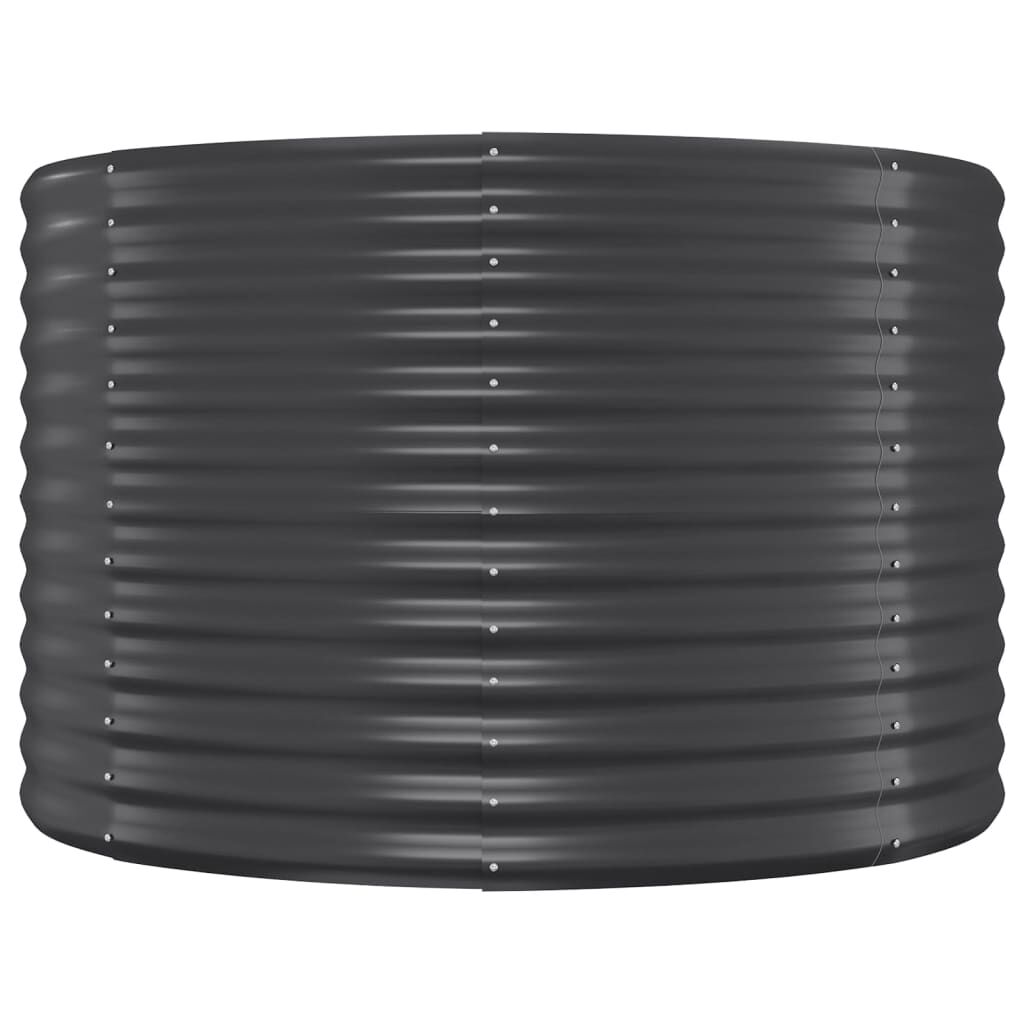 vidaXL Ζαρντινιέρα Ανθρακί 249x100x68εκ Ατσάλι με Ηλεκτρ. Βαφή Πούδρας