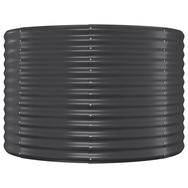 vidaXL Ζαρντινιέρα Ανθρακί 249x100x68εκ Ατσάλι με Ηλεκτρ. Βαφή Πούδρας