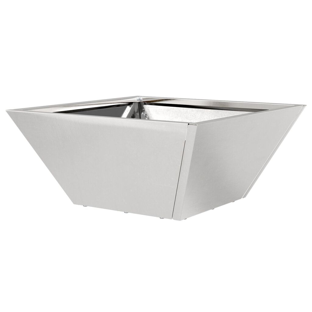 vidaXL Γλάστρα Metal Ανοξείδωτο ατσάλι 35 x 35 x 15 εκ. Μεταλλική Γλάστρα