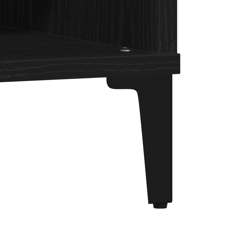 vidaXL Τραπεζάκι σαλονιού Μαύρο Δρυς 60x60x30 εκ. Επεξεργασμένο ξύλο