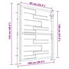 vidaXL Πόρτα Κήπου 100x120 εκ. από Ανοξείδωτο Ατσάλι