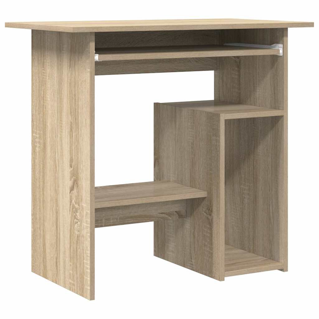 vidaXL Γραφείο Χρώμα Sonoma Δρυς 80 x 45 x 74 εκ. από Επεξ. Ξύλο
