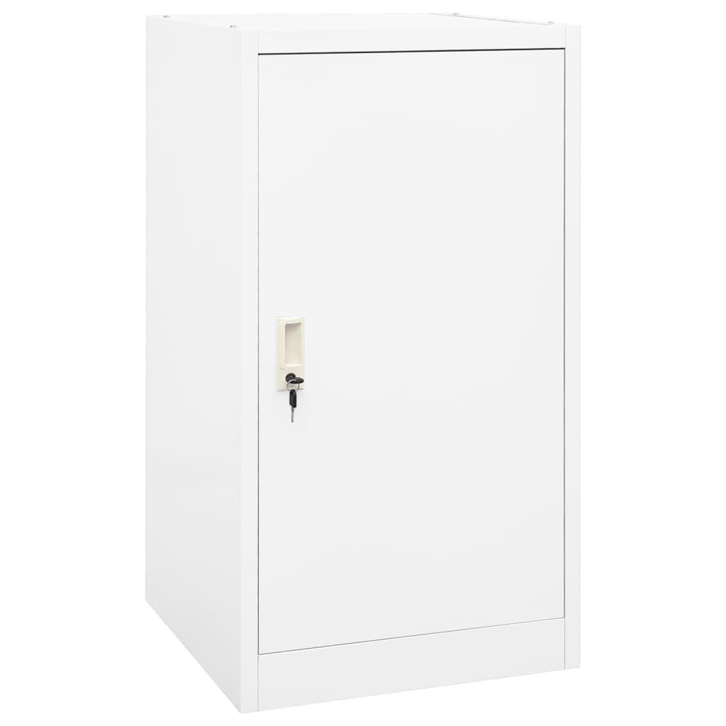 vidaXL Ντουλάπα για Σέλα Λευκό 53 x 53 x 105 εκ. Ατσάλινο